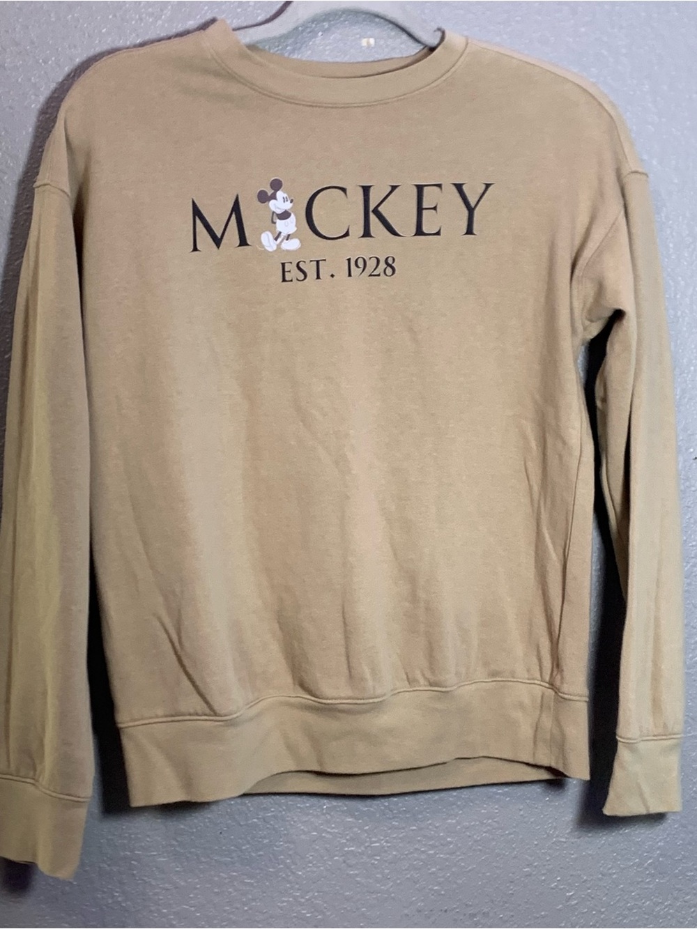 Athletic Works Tan Crewneck Sweatshirt with Graphic